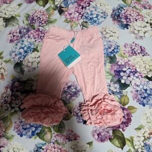 Posh Peanut Pink Ruffle Leggings